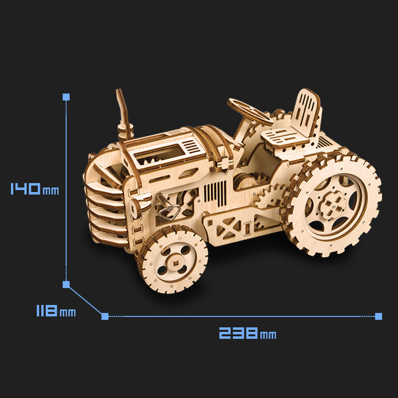 Wooden handmade assembled jigsaw puzzle