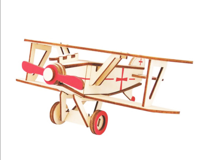 Wooden 3D three-dimensional puzzle