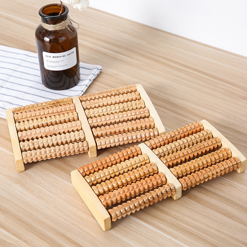Foot Sole Foot Massager Wooden Roller Type Solid Wood