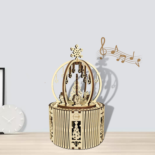 Handmade Wooden Three-dimensional Puzzle Octave Box Toys