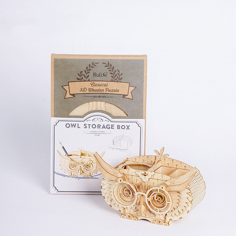 3D Puzzle Handmade DIY Wooden Assembled Desktop Ornament