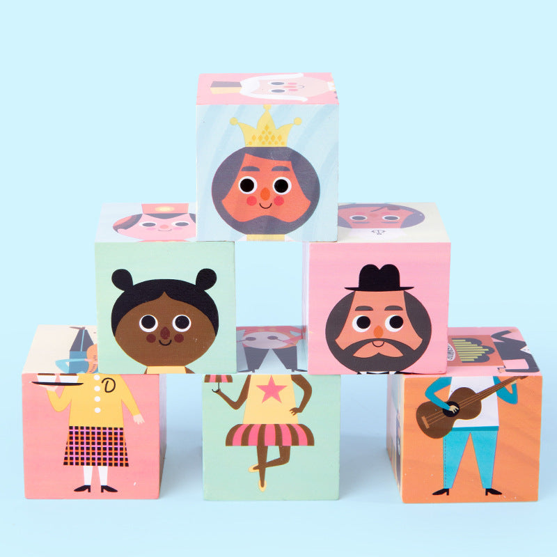 3D standing volume wooden toys