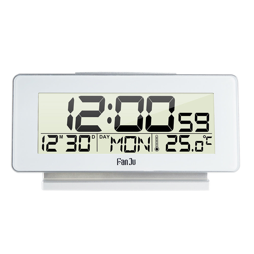Calendar battery alarm wood small electronic alarm clock