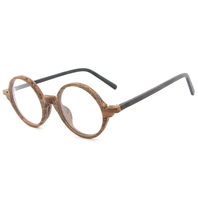 Plate wood grain glasses frame retro art new glasses