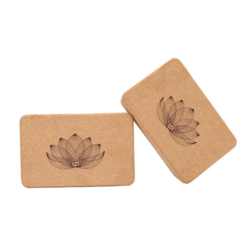 Eco-friendly Yoga Block Cork Sports Home Exercise Wooden
