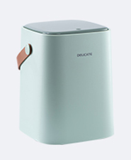 Household Wood Grain Press Type Trash Can With Lid