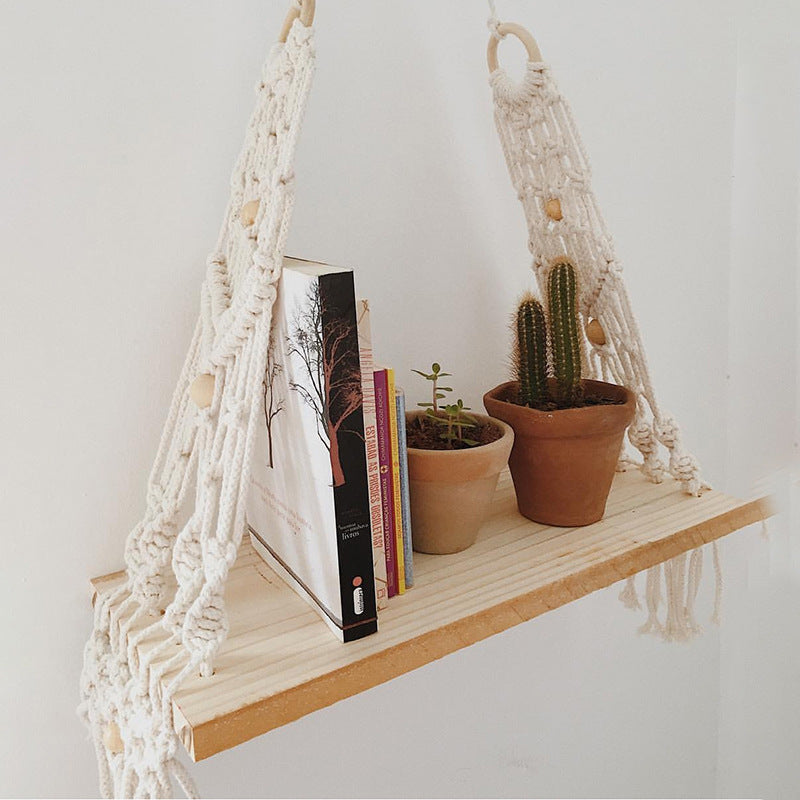 Bohemian Diy Wall Shelf Shelf Tapestry Finished Product