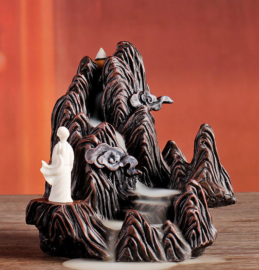 Pingbu Qingyun Backflow Incense Burner Resin Home Decoration Sandalwood Aroma Diffuser