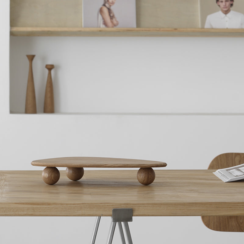 High-Grade Solid Wood Nordic Ins Breadboard Shelf Kitchen Table High Tray