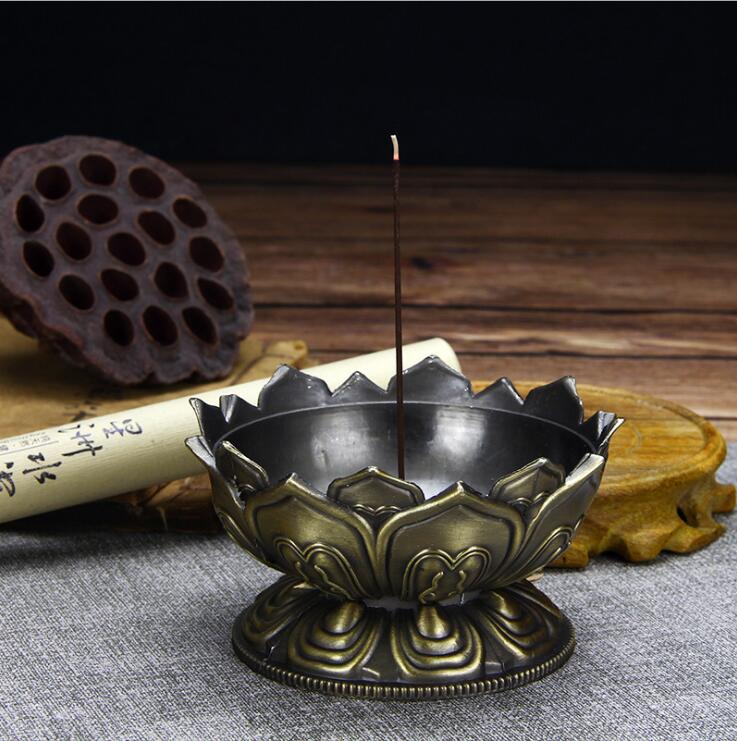 Antique alloy copper tower aromatherapy furnace