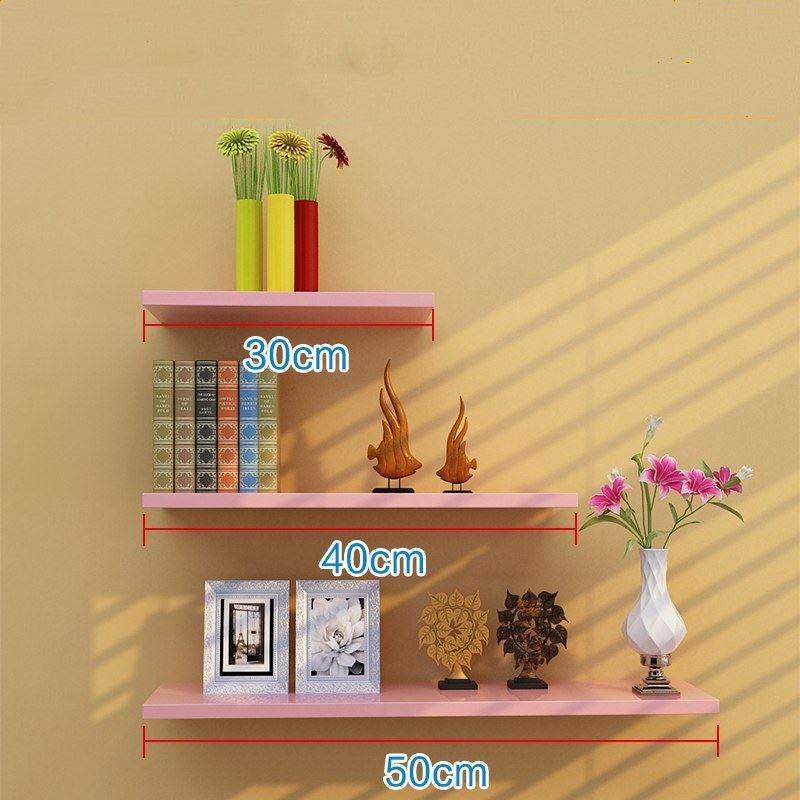 Traceless wall hanging shelf background wall shelf