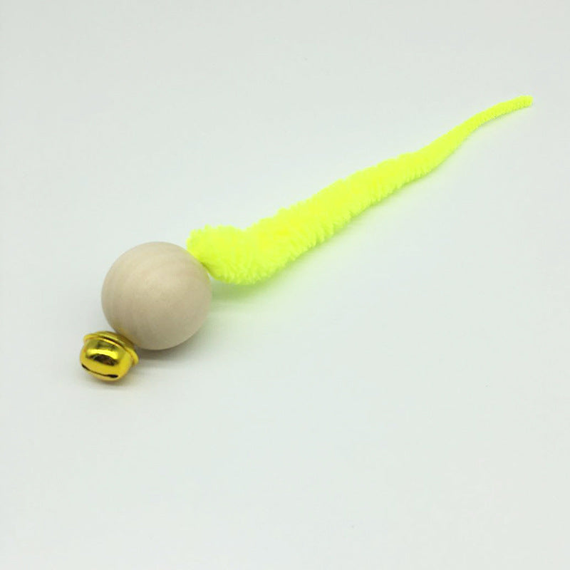 Pet Supplies Wooden Bead Bell Color Funny Cat Vocal Puzzle Cat Bug Toy