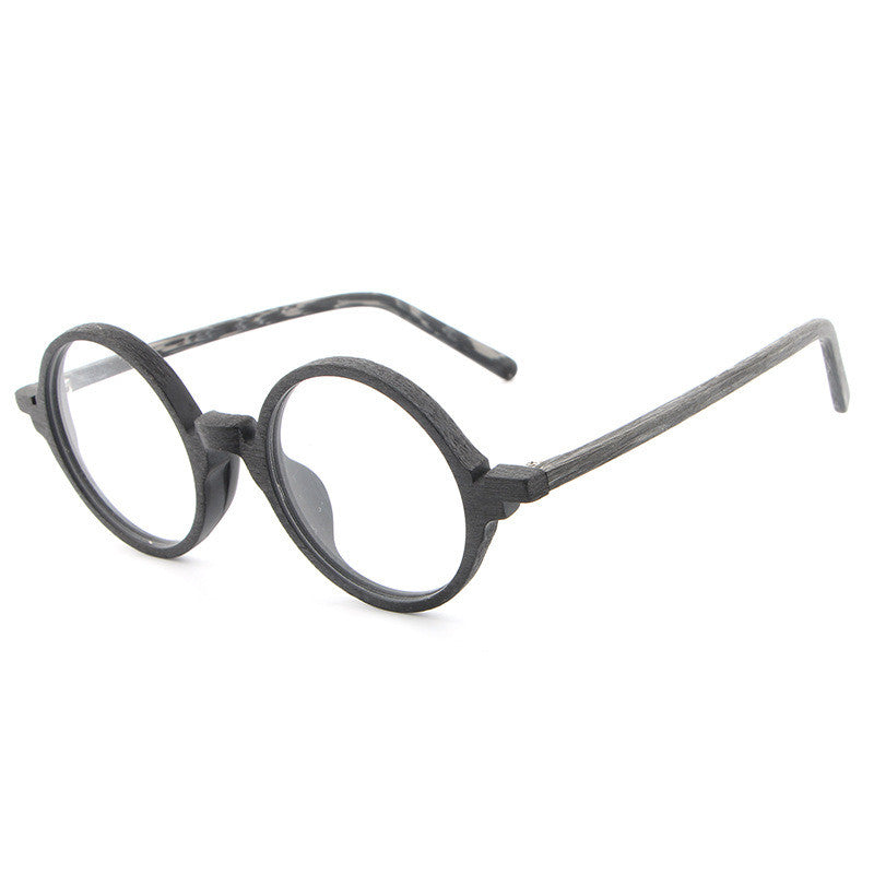 Plate wood grain glasses frame retro art new glasses