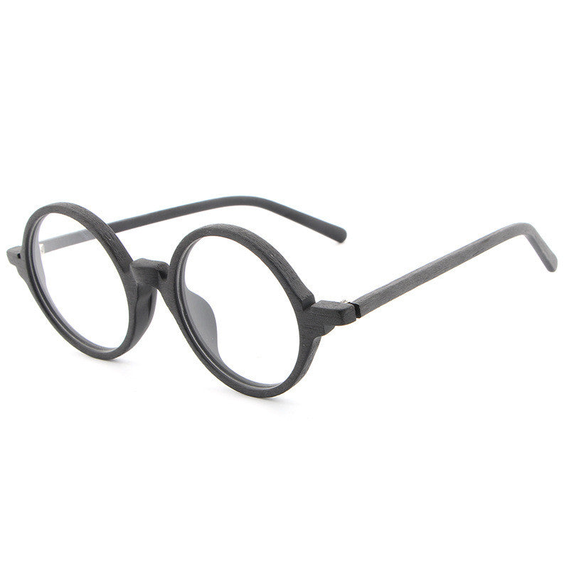 Plate wood grain glasses frame retro art new glasses