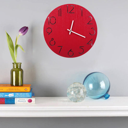 Bedroom silent rural wood clock