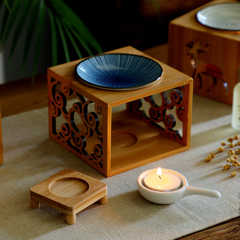 Bamboo Candle Lamp Aromatherapy Lamp