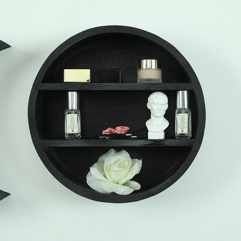 Crystal Shelf Wooden Moon Decoration Shelf