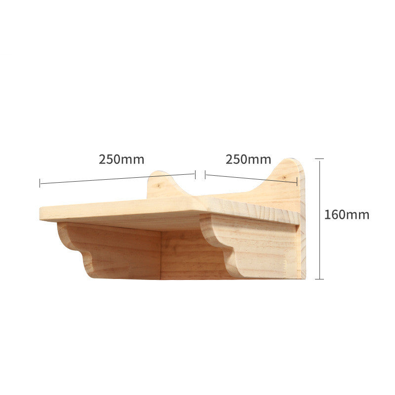 Cat Climbing Frame Wall Type Solid Wood Wall Hanging Platform Ladder