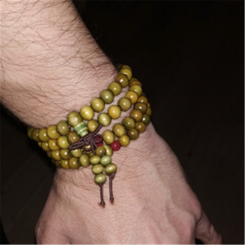 108 rosary chicken wings wooden bracelet