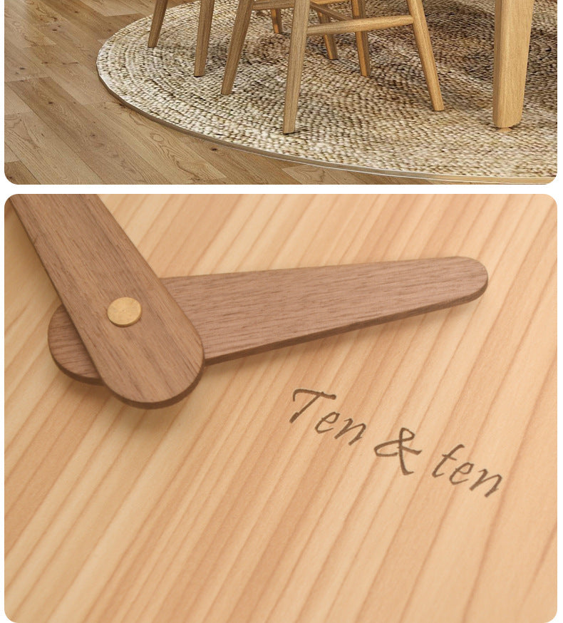 Wooden Wall Clock Nordic Home Living Room Modern