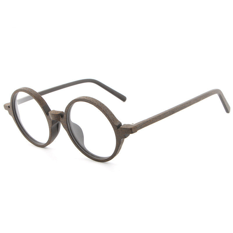 Plate wood grain glasses frame retro art new glasses