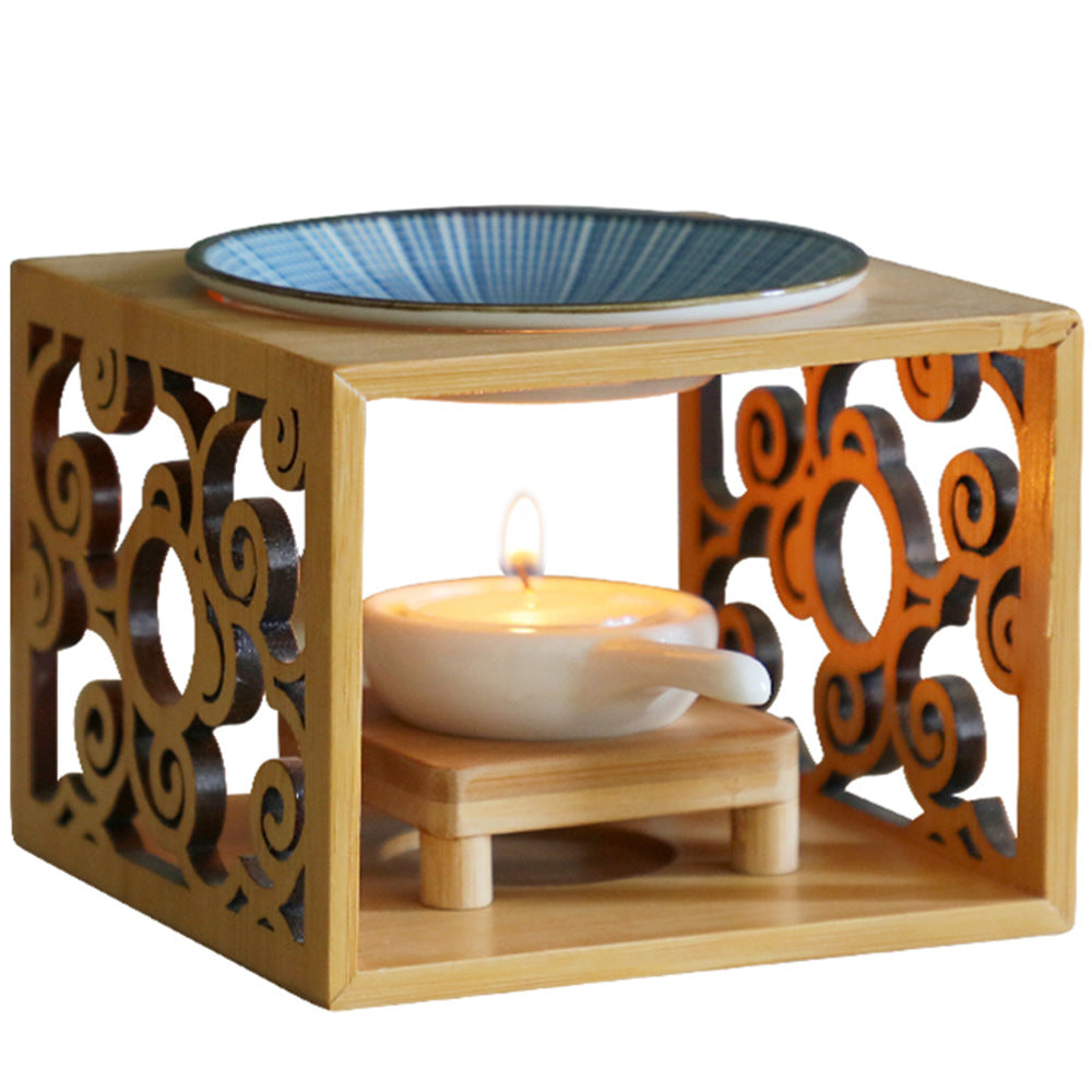 Bamboo Candle Lamp Aromatherapy Lamp