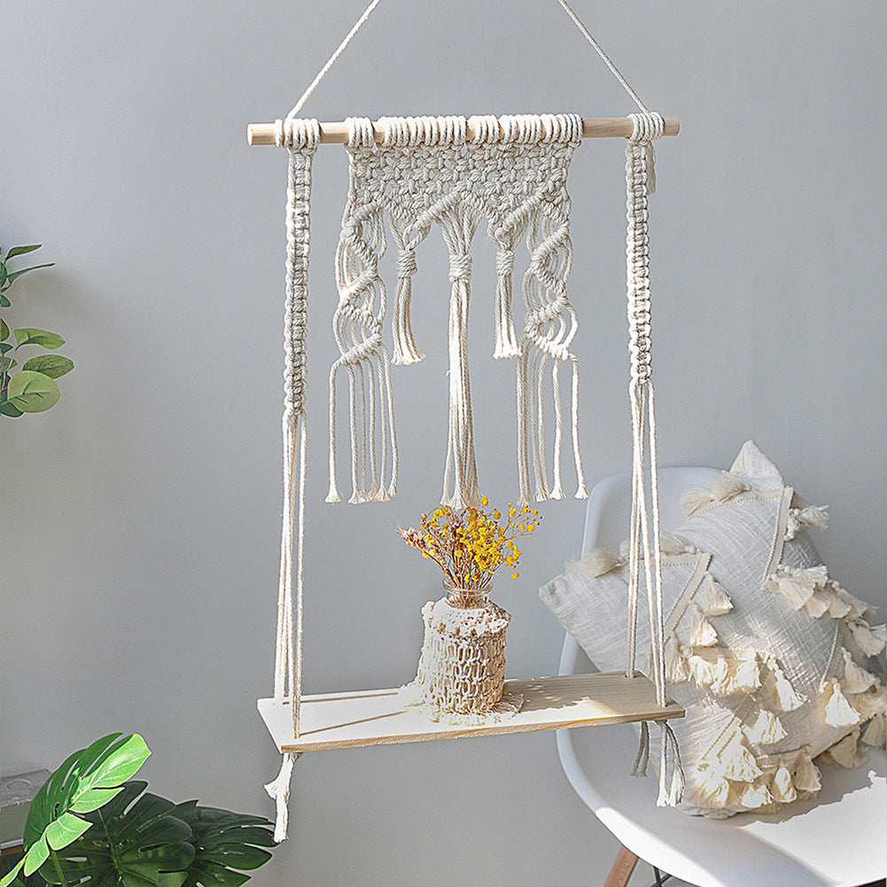 Homestay Home Furnishing Wood Wall Decoration Bay Window Balcony Shelf Gift