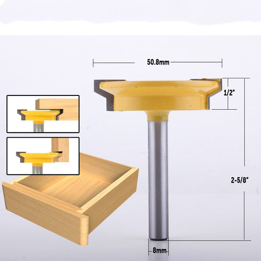 CHWJW 1PC 8mm Shank Straight Rail & Stile Router Bit Woodworking Chisel Cutter Tool for Woodworking Tools