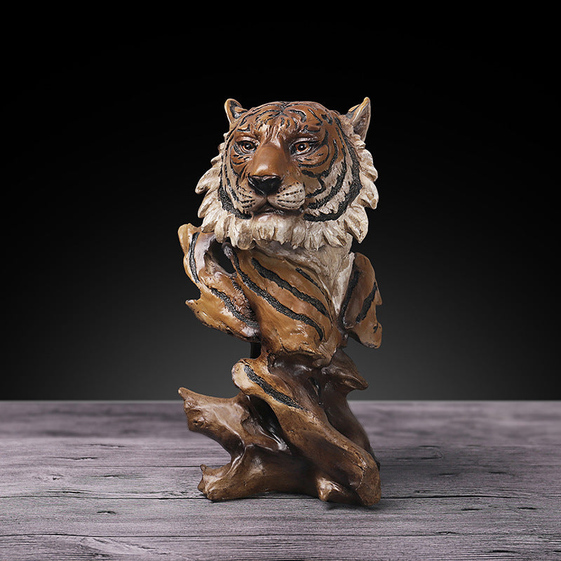 Home Creative Imitation Wood Root Animal Head Eagle Head Ornament