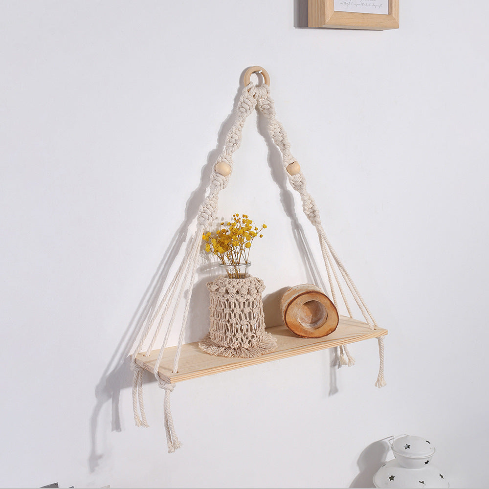 Homestay Home Furnishing Wood Wall Decoration Bay Window Balcony Shelf Gift