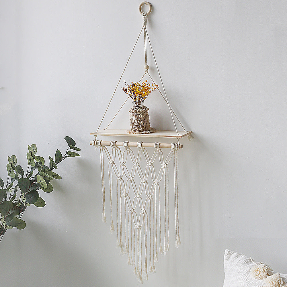 Homestay Home Furnishing Wood Wall Decoration Bay Window Balcony Shelf Gift