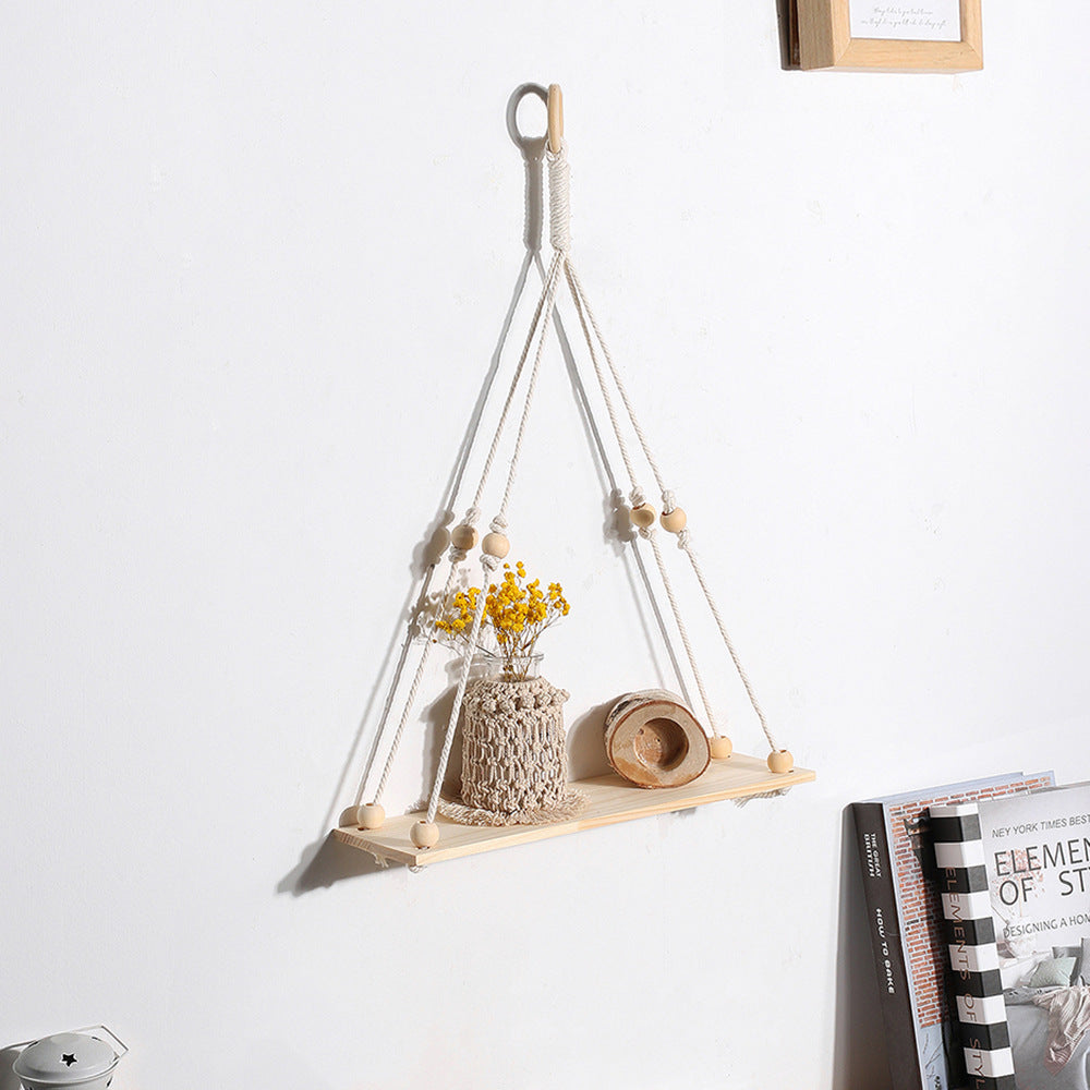 Homestay Home Furnishing Wood Wall Decoration Bay Window Balcony Shelf Gift