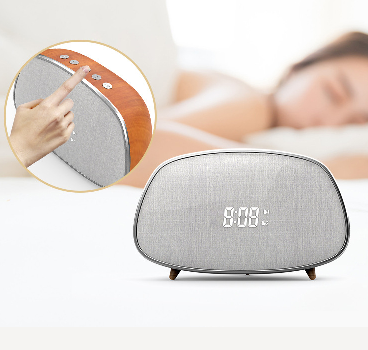 Retro Wood Grain Cloth Covered New Bluetooth Speaker
