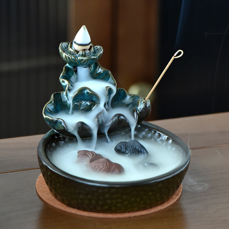 Every Year There Is A Lotus Flower Aroma Backflow Incense Burner