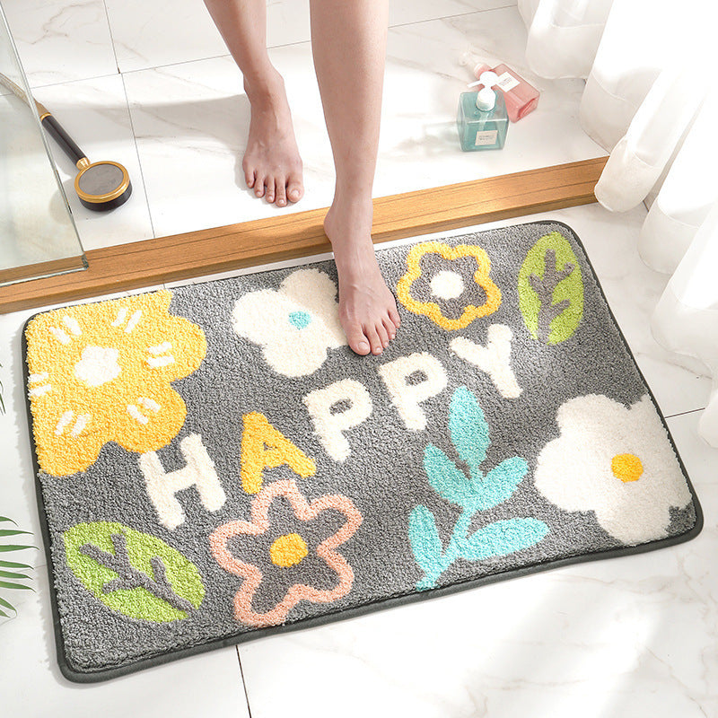 Cartoon Household Bathroom Mats Bathroom Absorbent Non-slip Mat