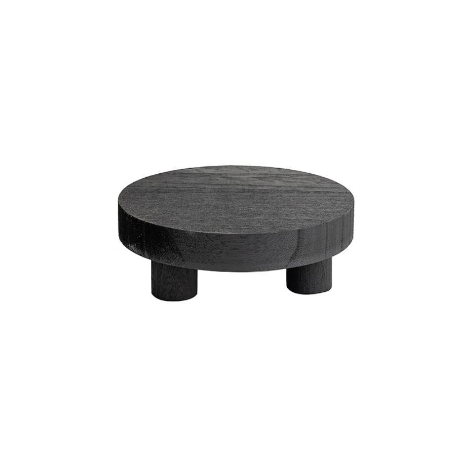 Wooden Round Tray Bathroom Toiletries Ornaments Gathering