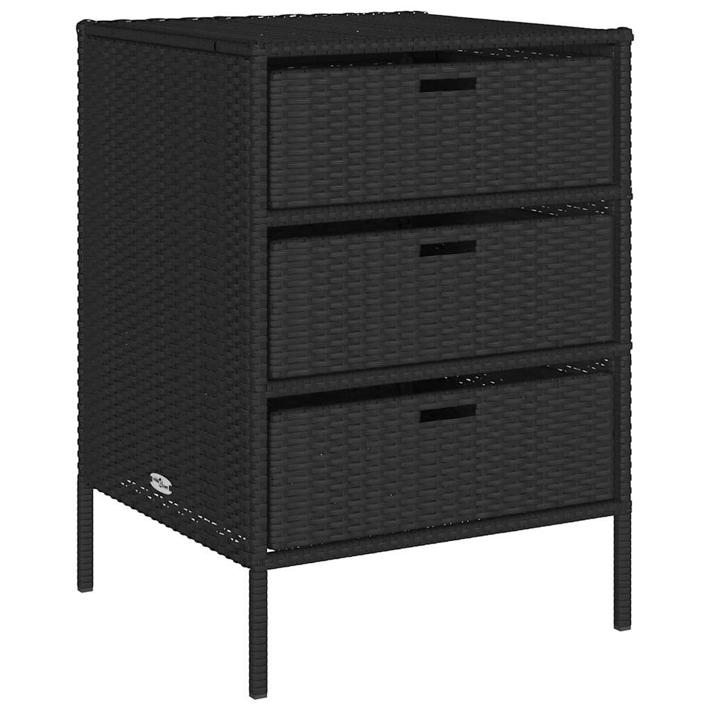 Garden Cabinet 55x Poly Rattan   Garden Cabinet 55x