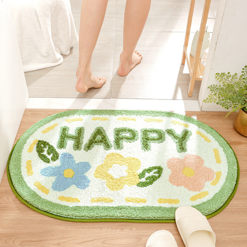 Cartoon Household Bathroom Mats Bathroom Absorbent Non-slip Mat