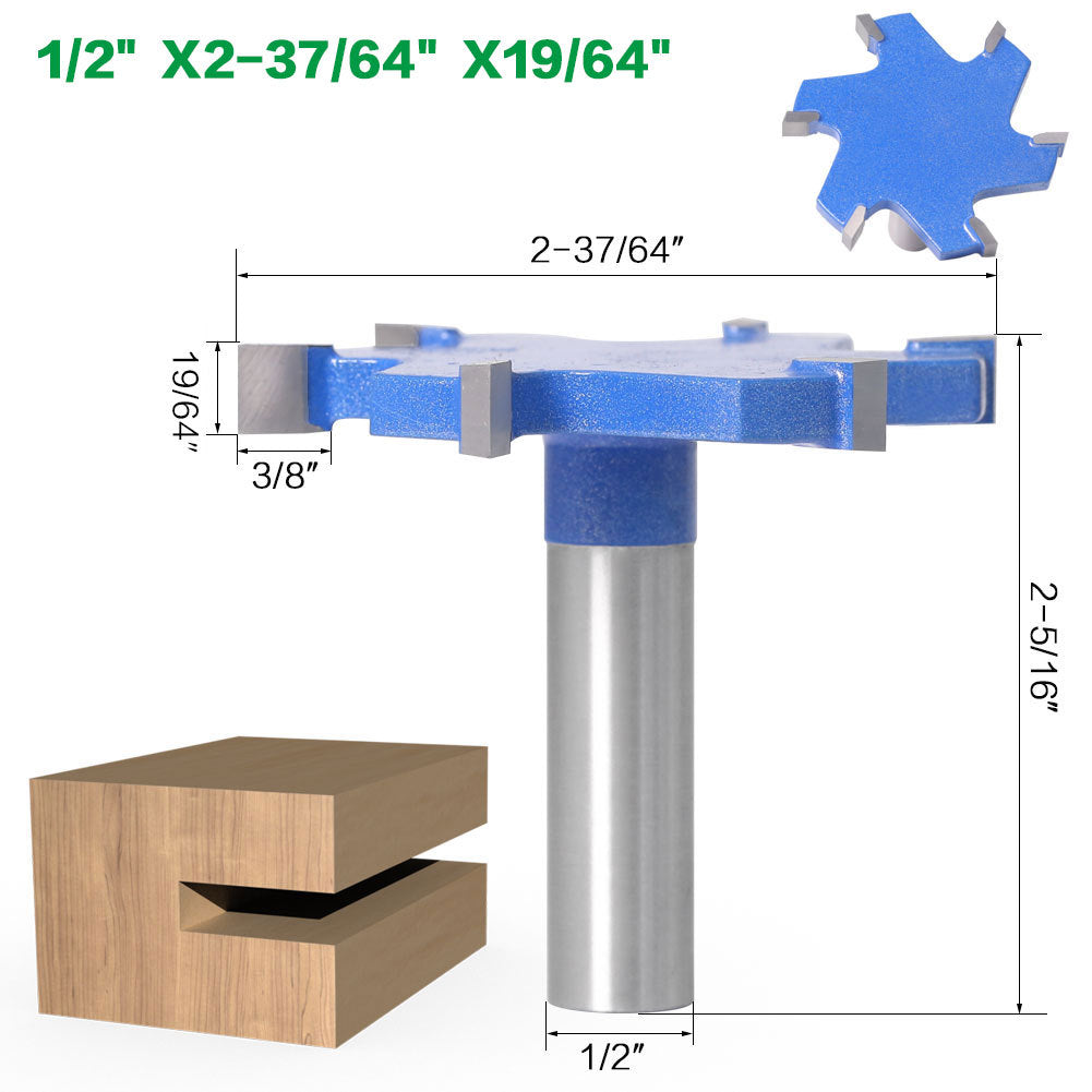 Woodworking Tools With Extended T-slot Cutters, Groove Cutters, T-slot Cutters