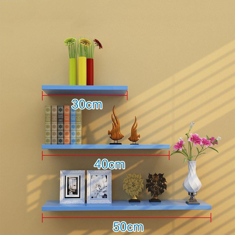 Traceless wall hanging shelf background wall shelf