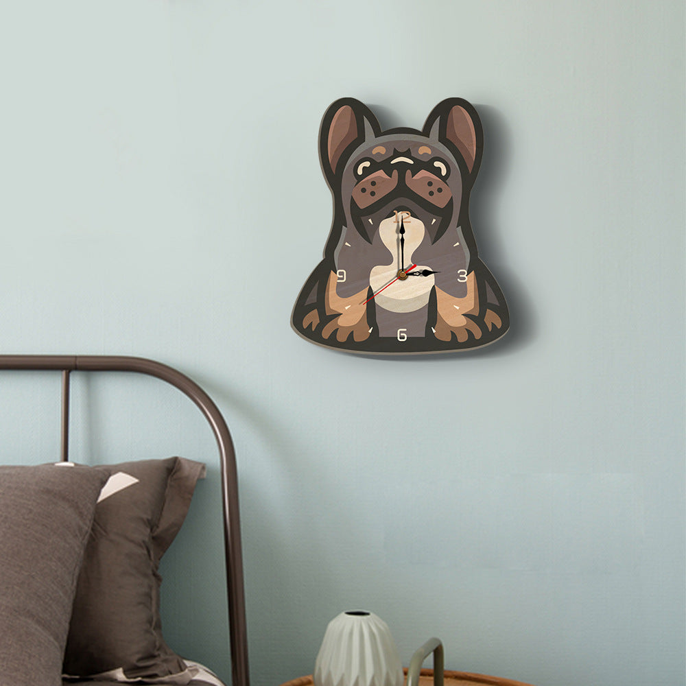 Wood creative digital printing wall clock