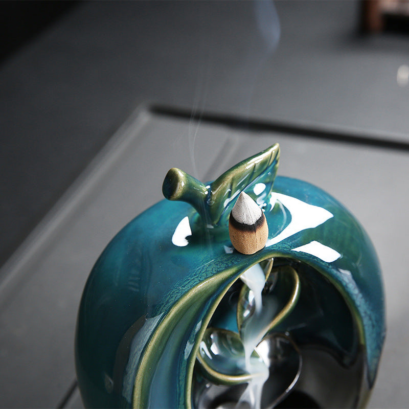 Reverse flow aromatherapy furnace