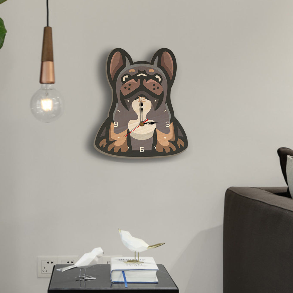Wood creative digital printing wall clock