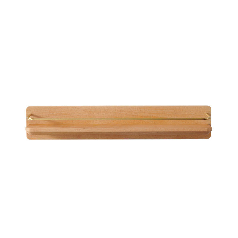 Bathroom Shelf Wall Hanging Free Punching Solid Wood